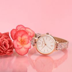 Montre femme oui&me fleurette cuir motif fleuri me010310 - montres-femme - edora - 4