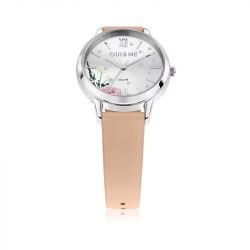 Montre coffret femme solaire oui&me cuir rose et acier argenté me010373 - montres-femme - edora - 3