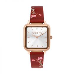 Montre femme oui&me harmonie cuir rouge  me010384 - montres-femme - edora - 0