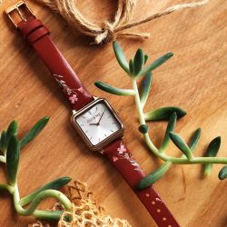 Montre femme oui&me harmonie cuir rouge  me010384 - montres-femme - edora - 4