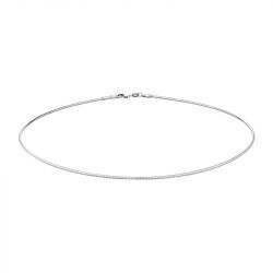 Collier femme câble una storia argent 925/1000 rhodié 45 cm ca106155 - colliers-femme - edora - 0