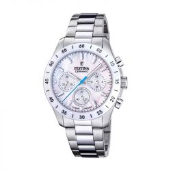 Montre femme festina ceramic acier argenté f20693/1 - montres-femme - edora - 0