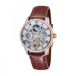 Montre homme automatique earnshaw longitude cuir marron es-8006-03 - montres-homme - edora - 0