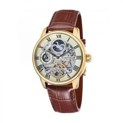 Montre homme automatique earnshaw longitude cuir marron es-8006-06 - montres-homme - edora - 0